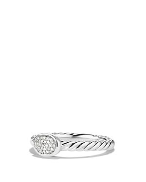 Cable Collectibles Oval Ring with Diamonds Product Image