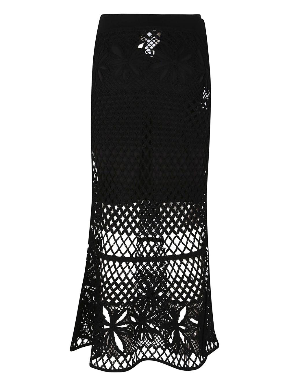 crochet-effect maxi skirt  Product Image