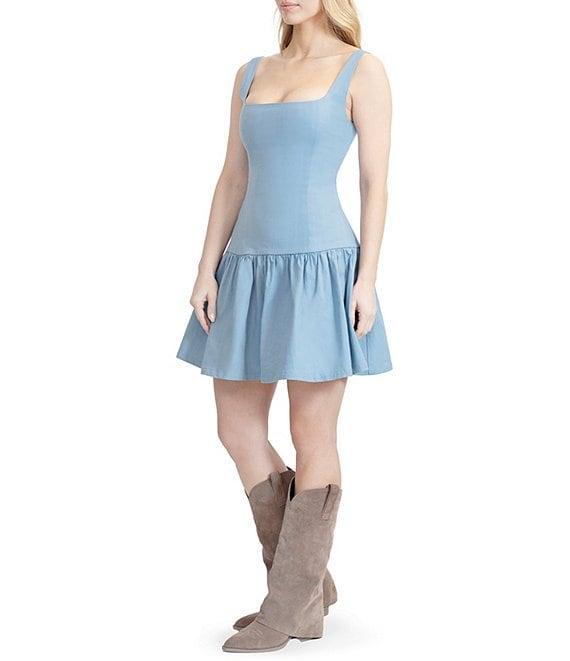 Stevie by Steve Madden Drop Waist Lace Up Mini Dress Product Image