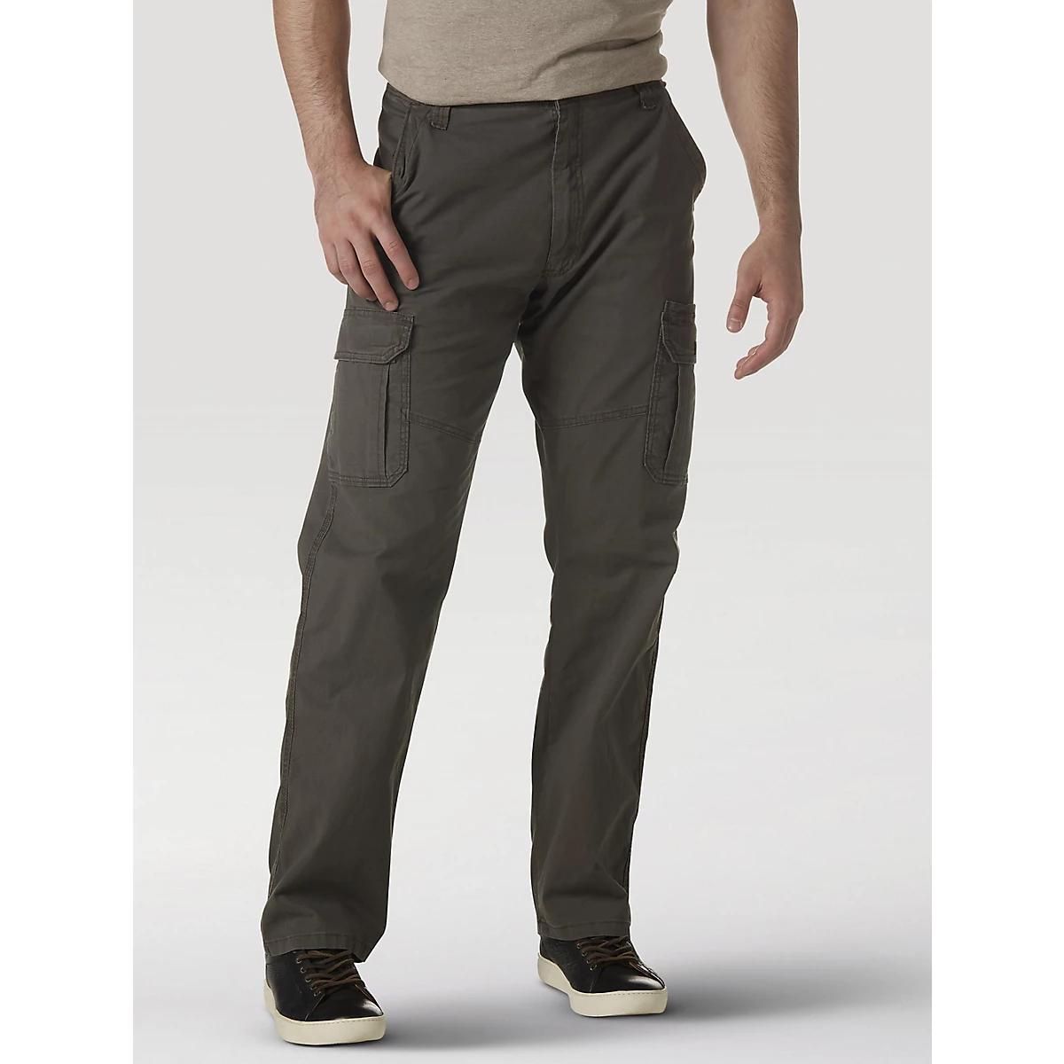 Wrangler® Men's Five Star Premium Relaxed Fit Flex Cargo Pant in Olive Drab Product Image