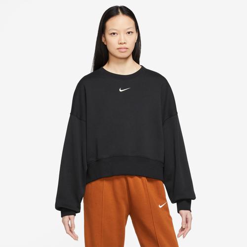 Womens Nike Sportswear Phoenix Fleece Over-Oversized Crew-Neck Sweatshirt | DQ5761-010 Product Image