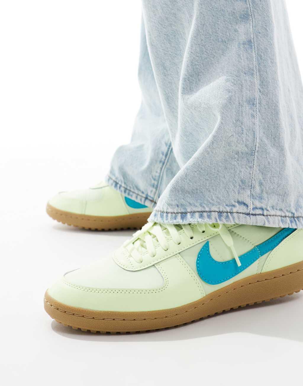 Nike Field General sneakers in light green and teal Product Image