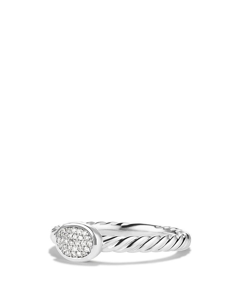 Cable Collectibles Oval Ring with Diamonds Product Image