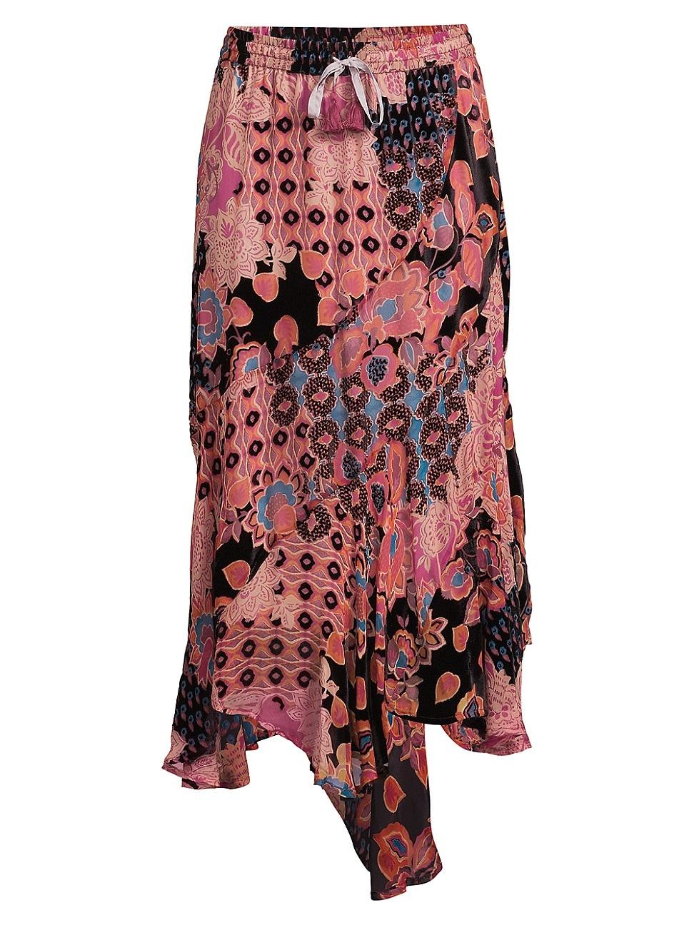 Womens Chamylla Burnout Midi-Skirt Product Image