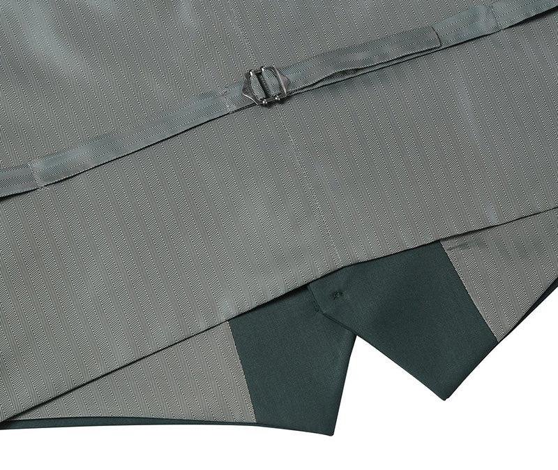 Vanderbilt Collection  - Classic Dress Vest 5 Buttons Regular Fit In Green Product Image