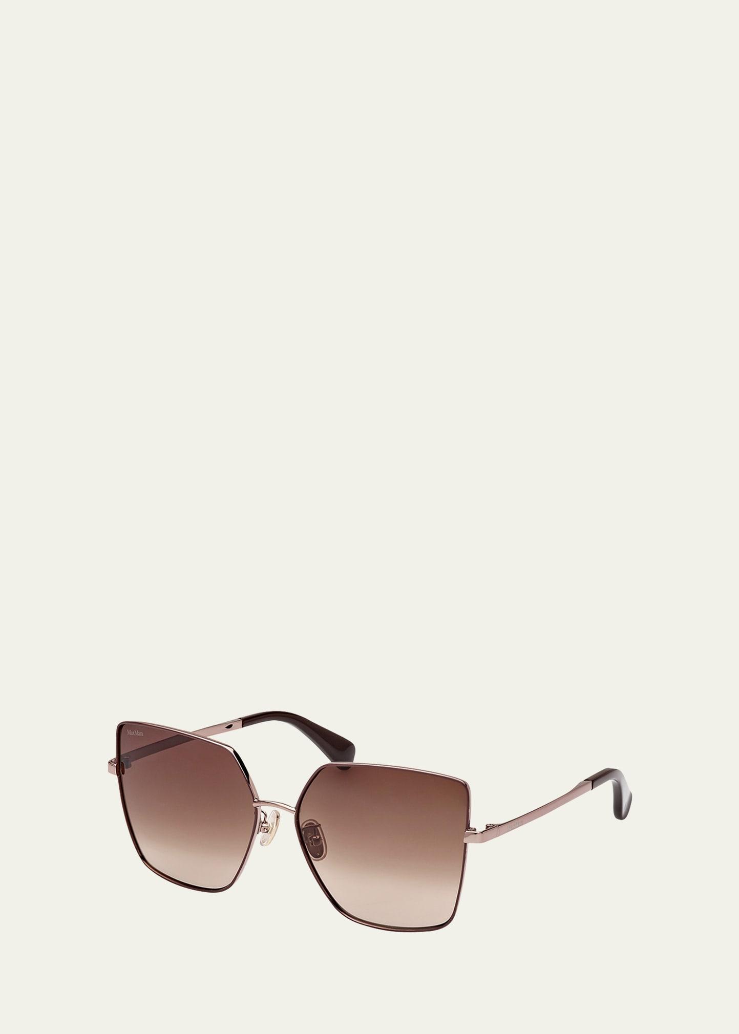 Tonal Metal Butterfly Sunglasses Product Image