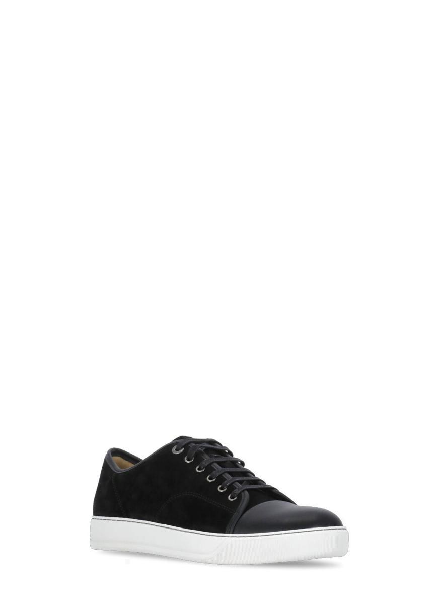 Black DBB1 Suede & Patent Leather Sneakers Product Image