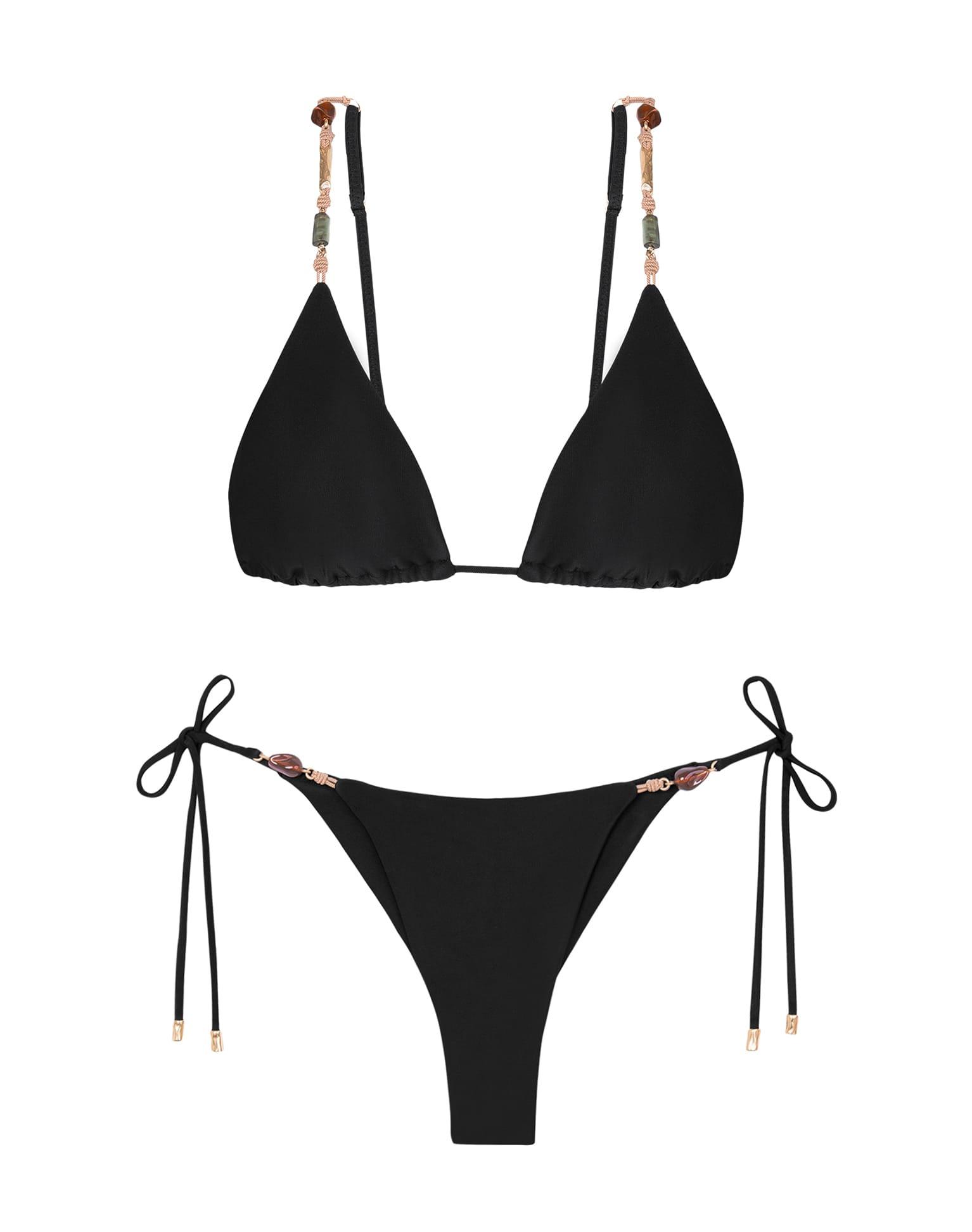 Kaia Tri Top - Black Product Image