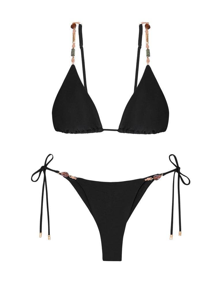 Kaia Tri Top - Black Product Image