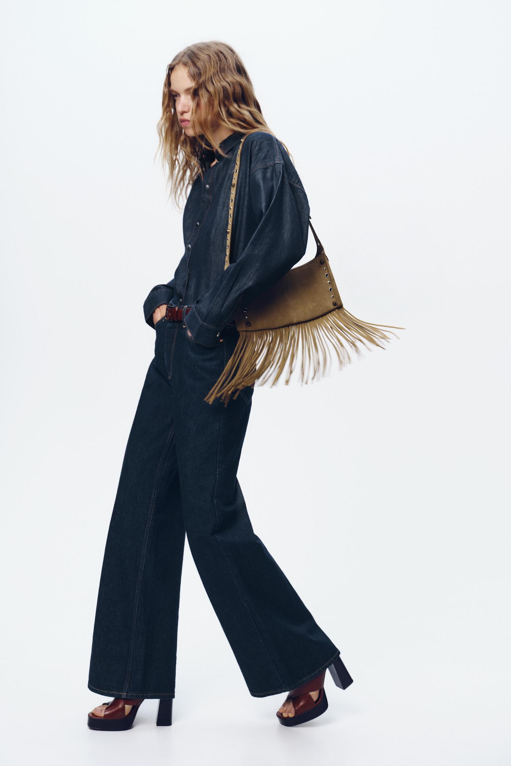 FRINGED SUEDE BAG Product Image
