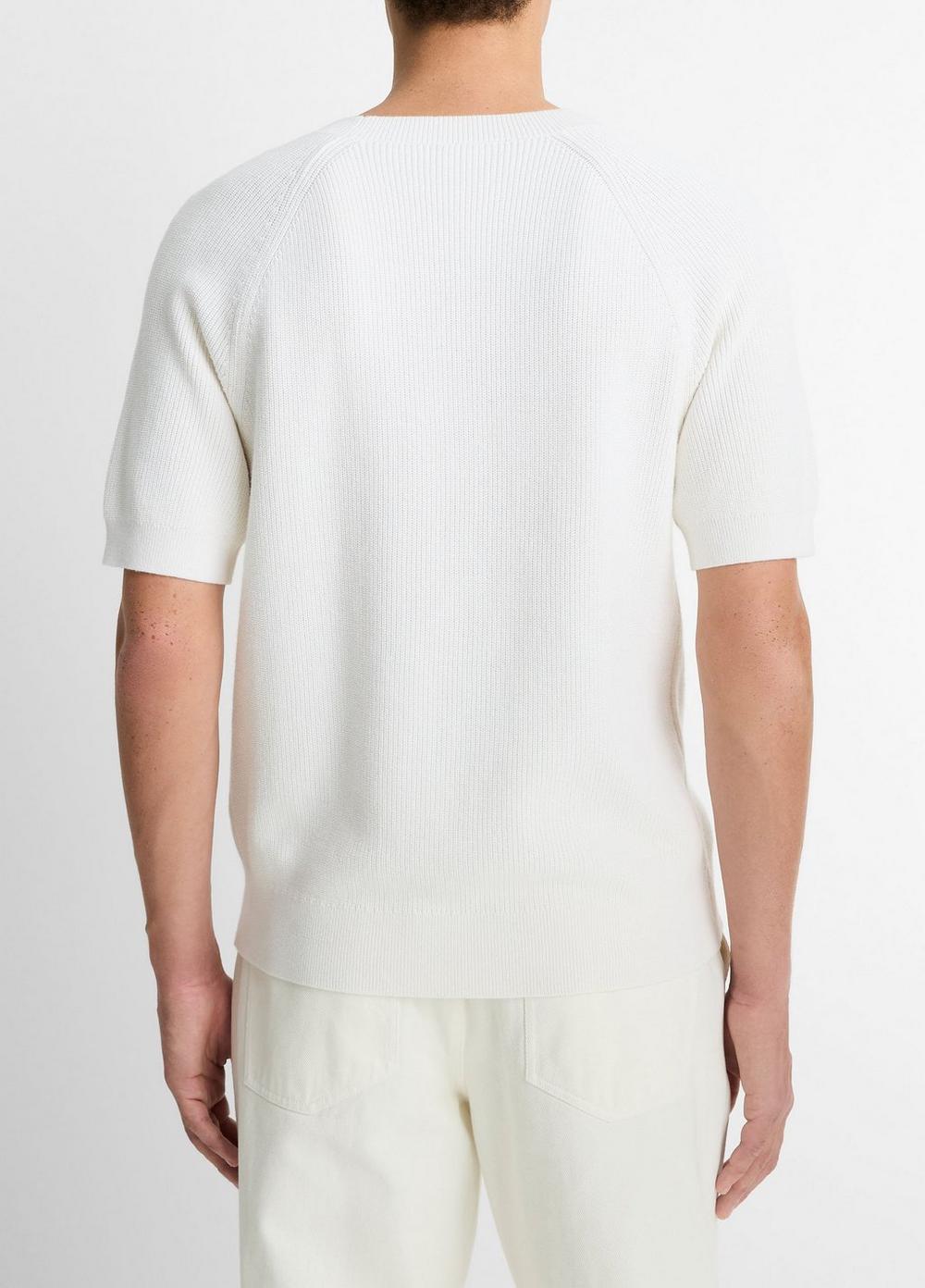 Cotton Short-Sleeve Sweater Product Image