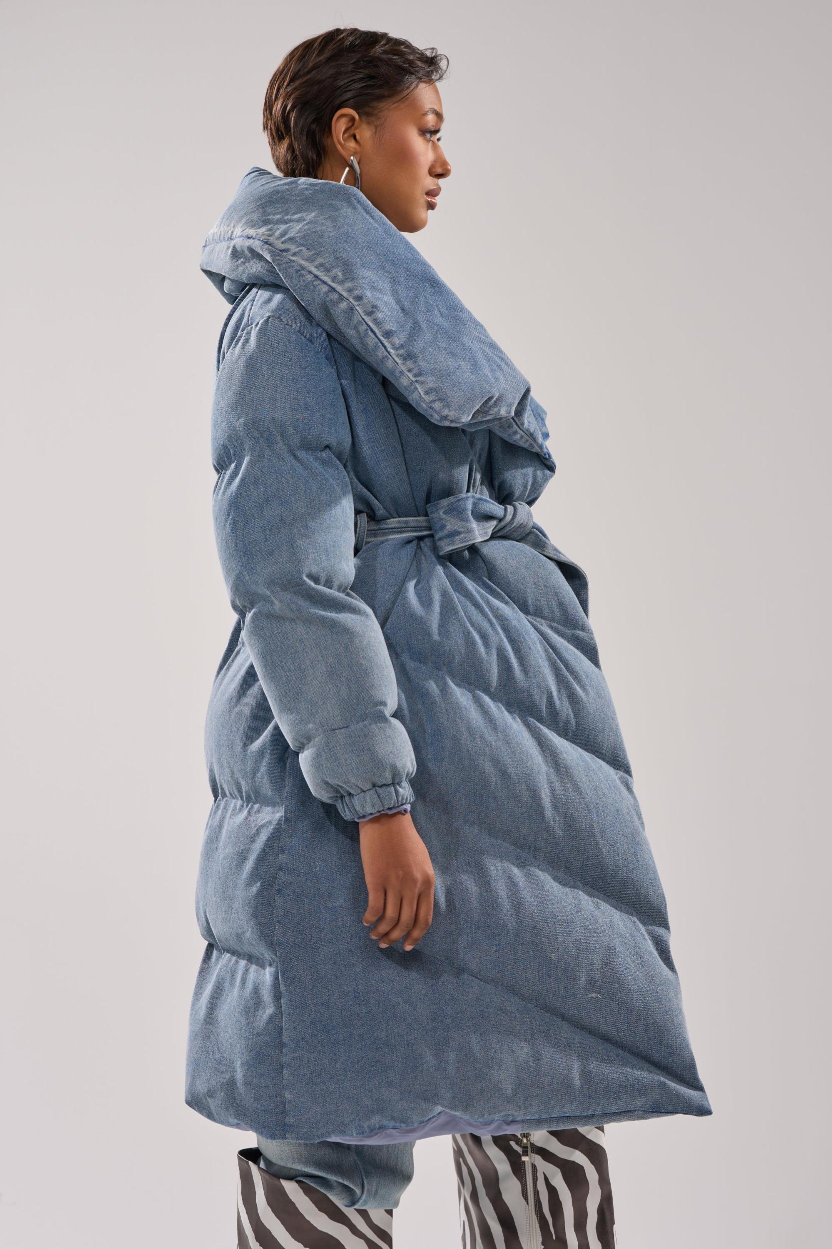 I'M OUTSIDE DENIM PUFFER Product Image