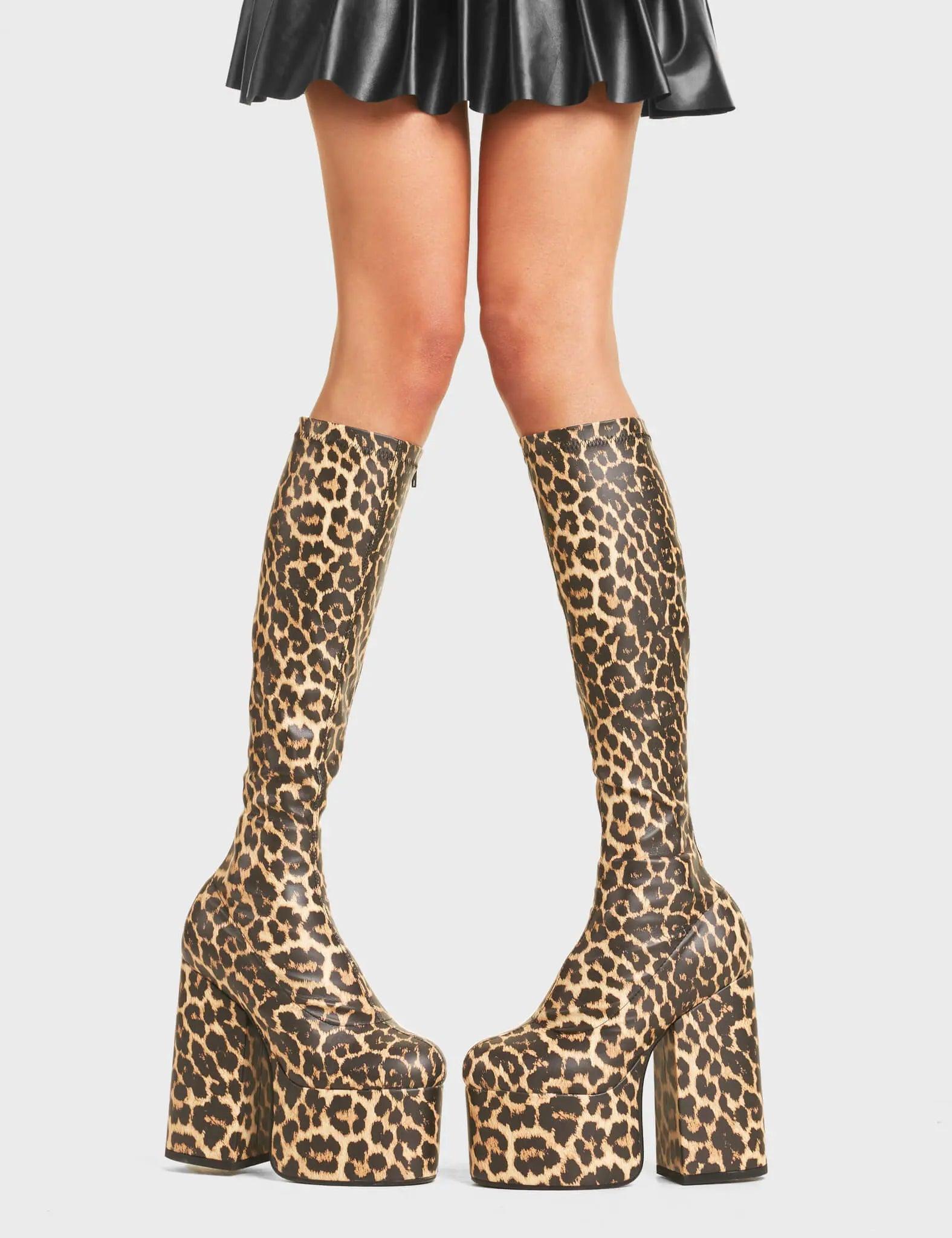 Messenger Platform Knee High Boots Product Image