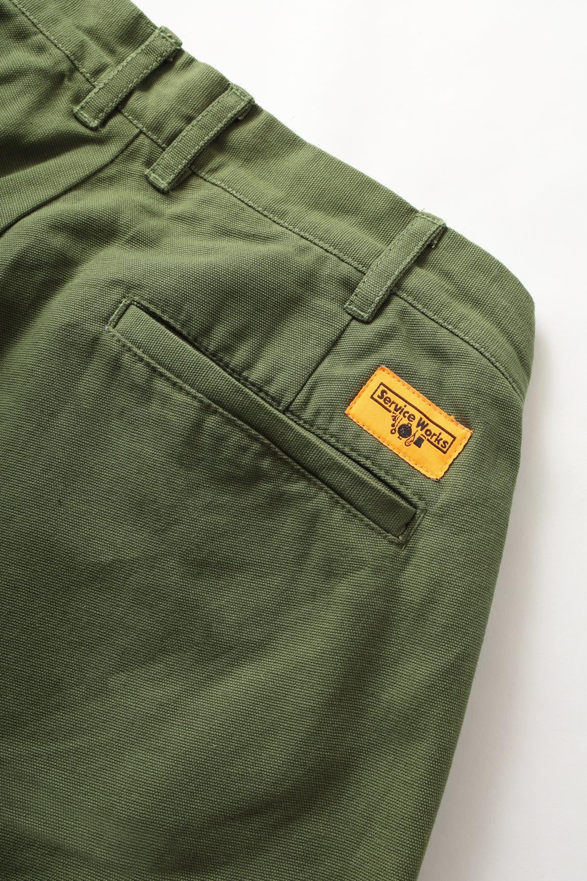 Canvas Part Timer Pant - Olive Product Image
