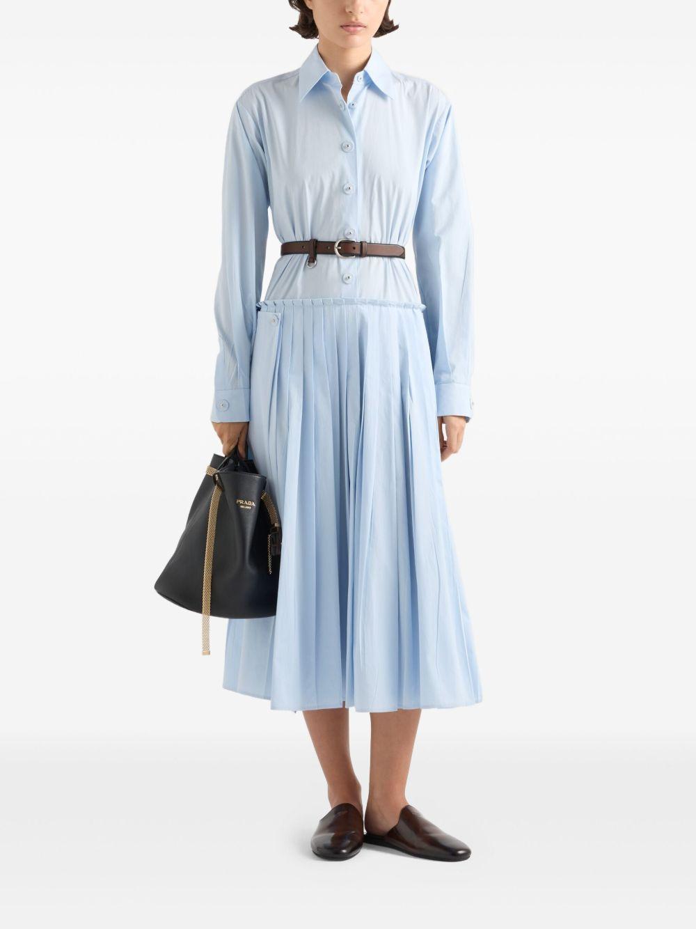 pleated poplin dress Product Image