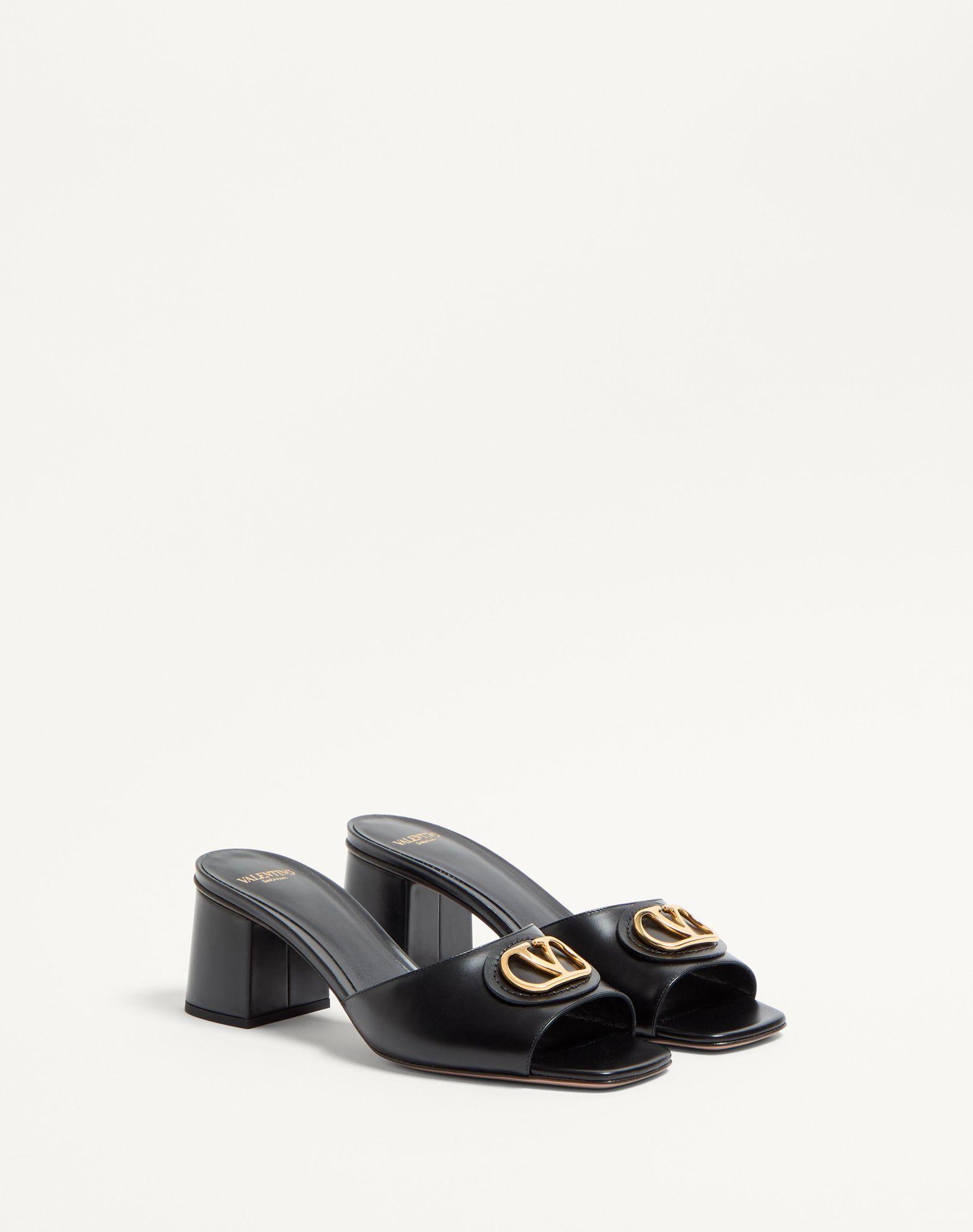 Vlogo Signature Slide Sandal In Calfskin 60Mm Product Image