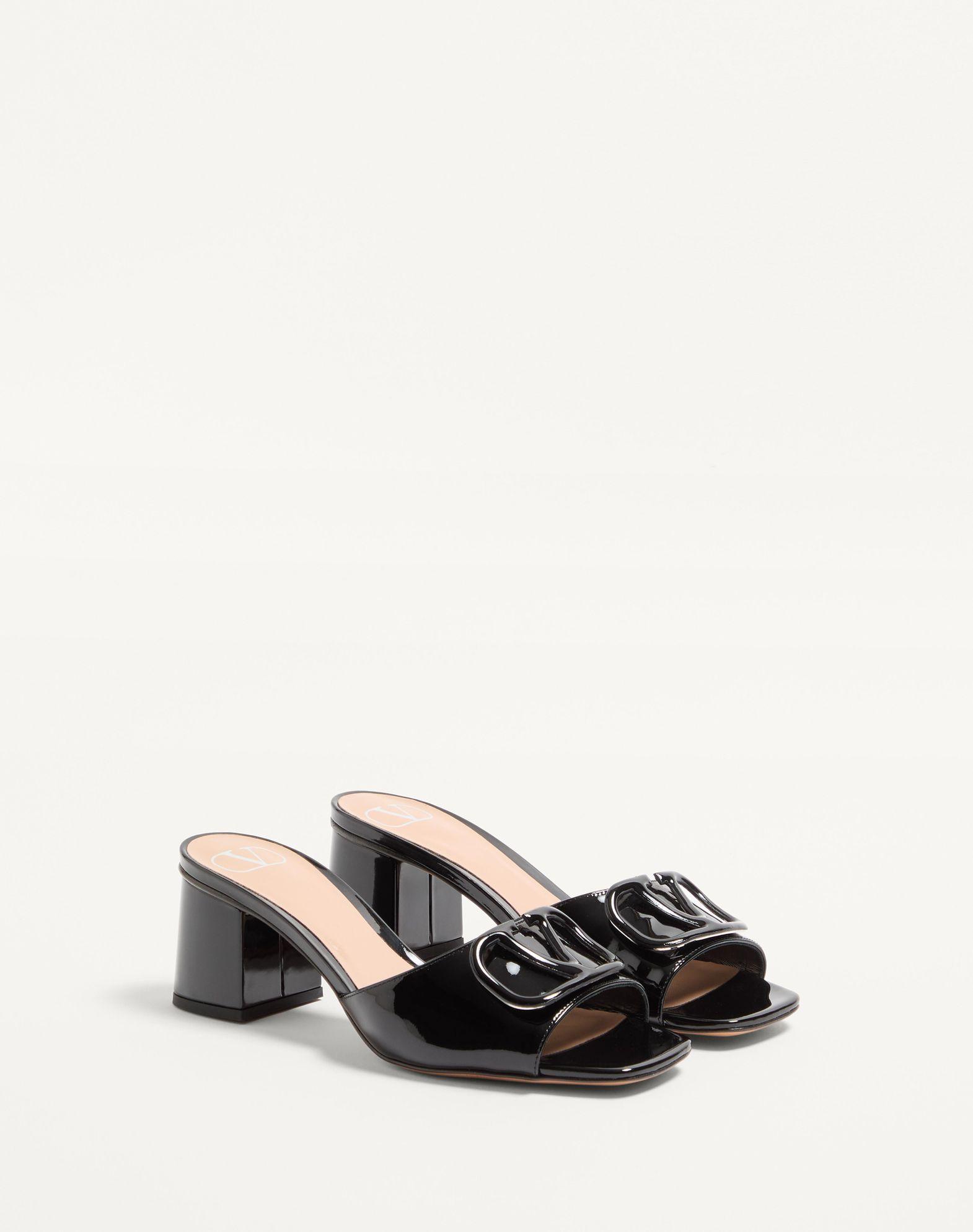 Vlogo Signature Patent Leather Slide Sandal 60Mm Product Image