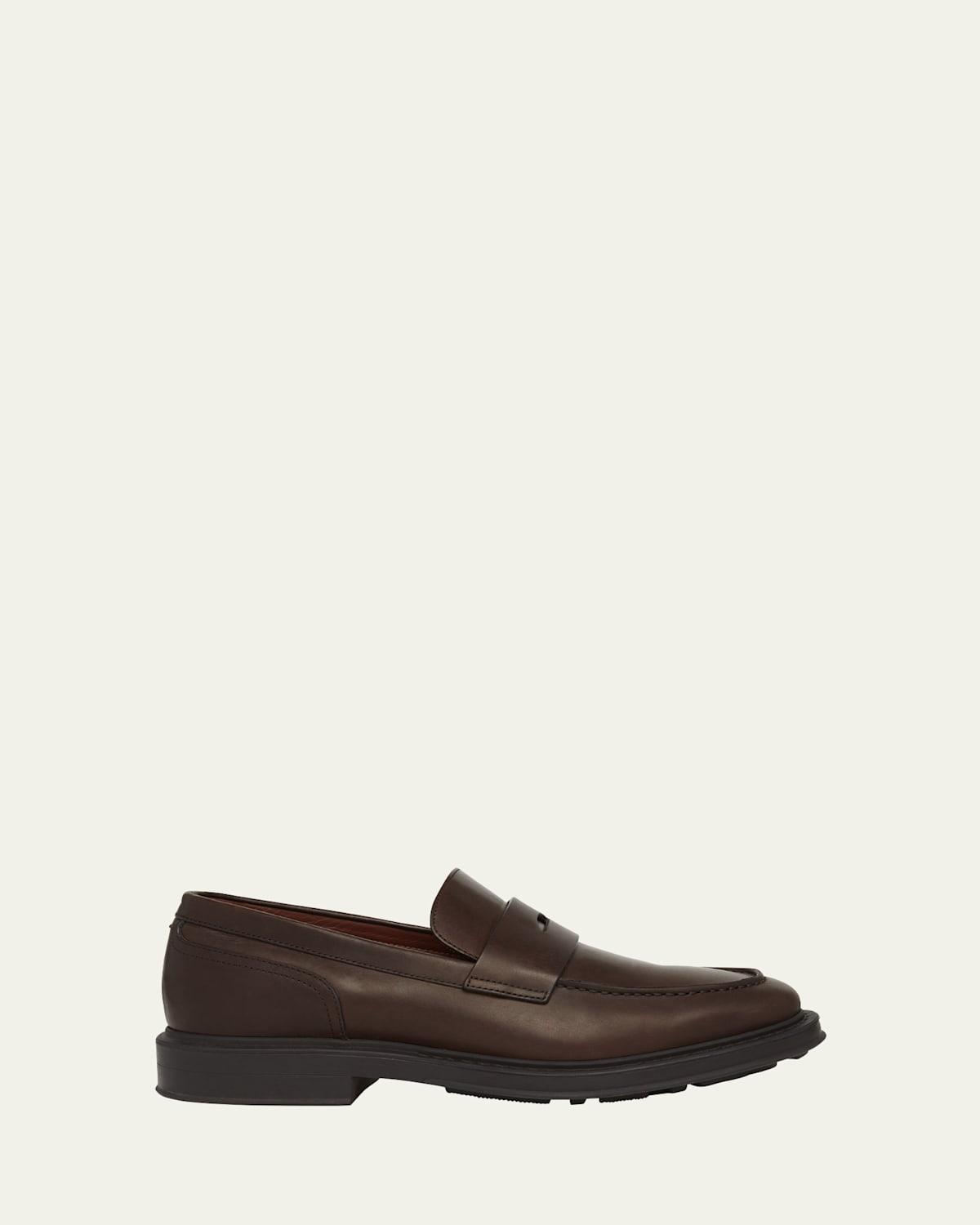 Men's Travis Leather Penny Loafers Product Image