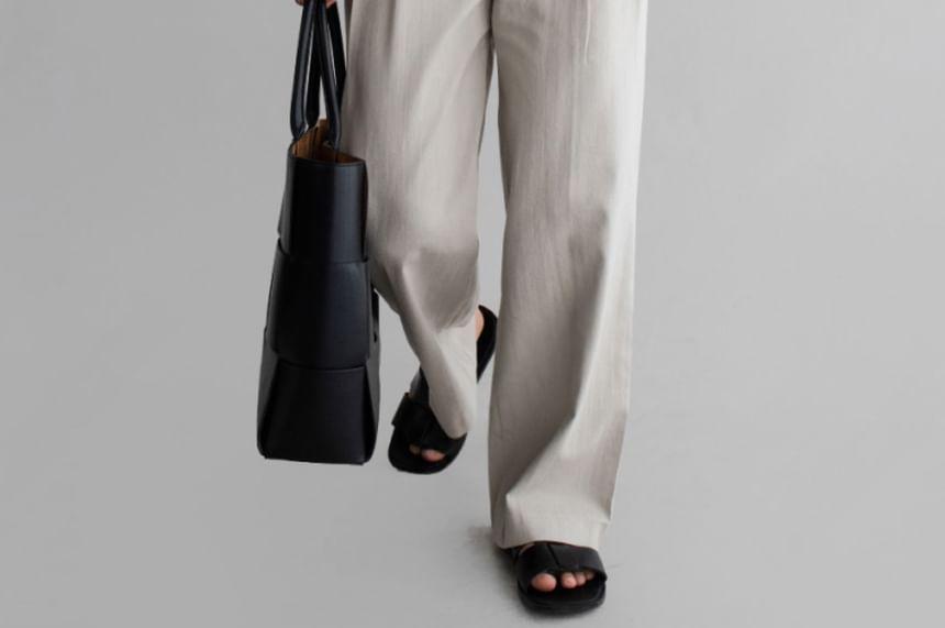 Short-Sleeve Button-Up Knit Top Product Image