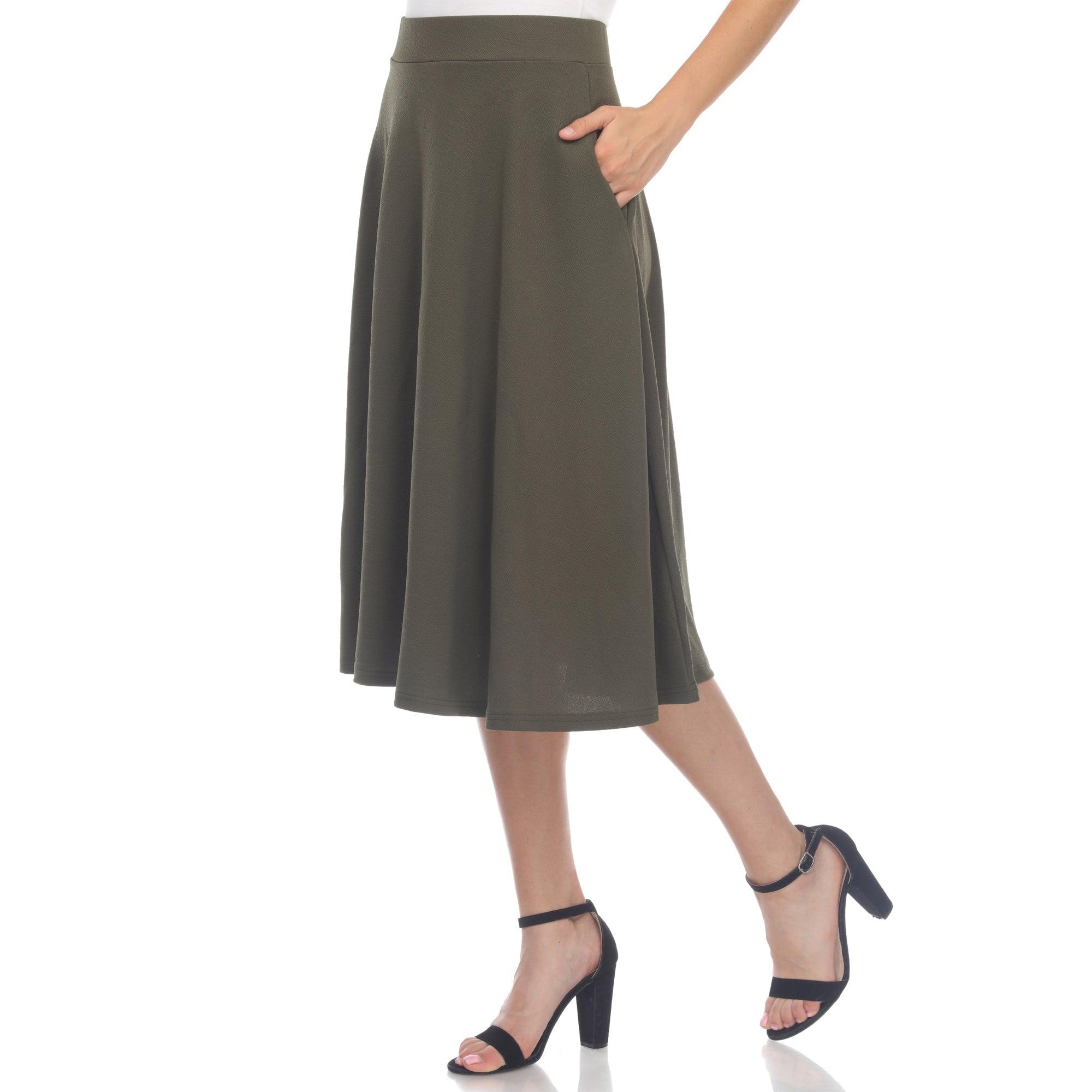 Tasmin Flare Midi Skirts Product Image