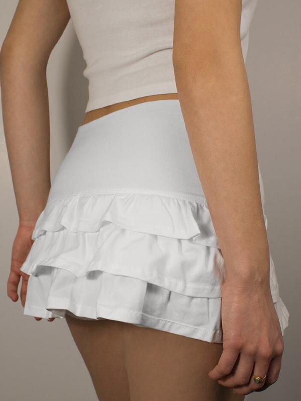Flared Hem Mini Skirt Product Image