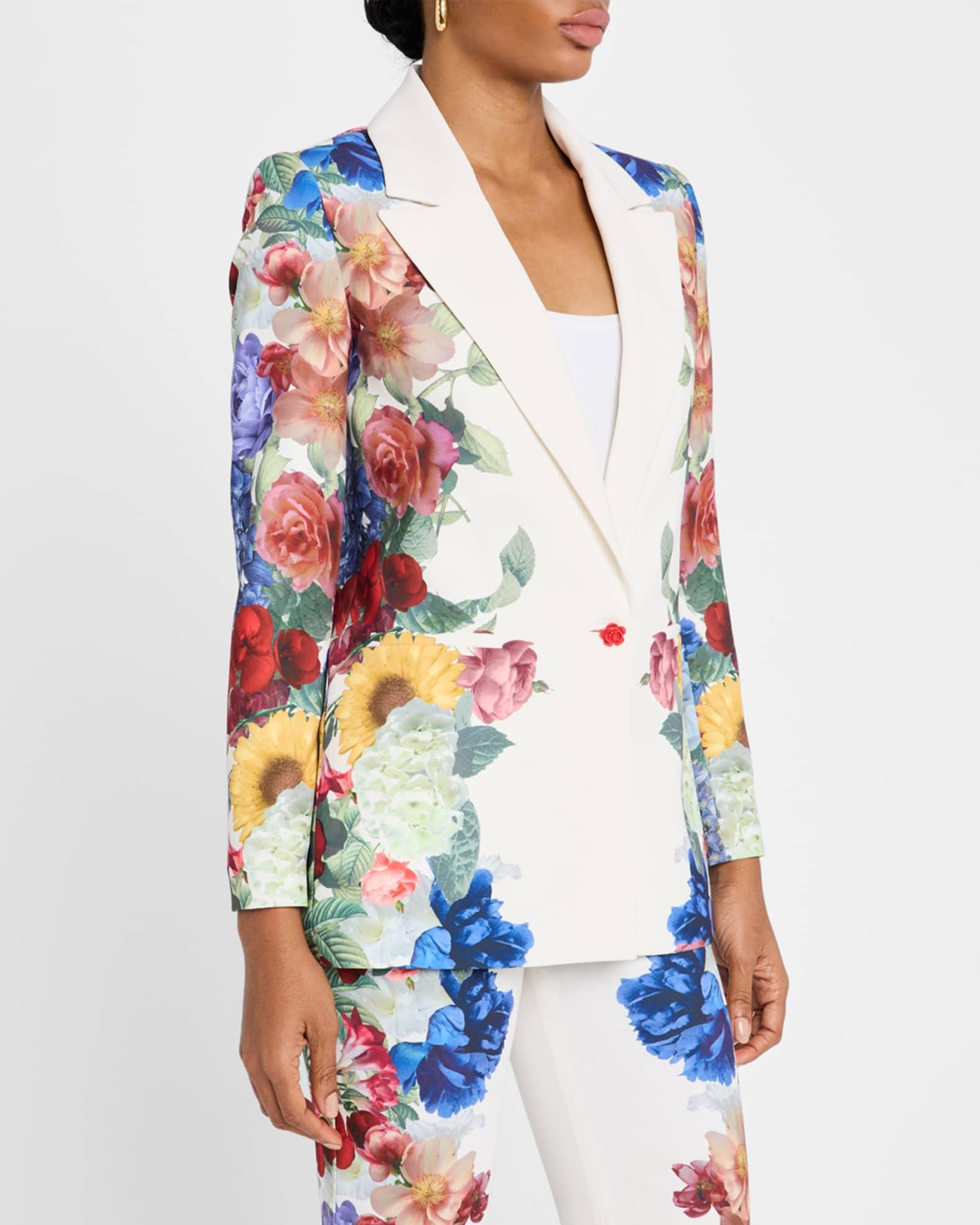 Denny Notch-Collar Boyfriend Blazer Product Image