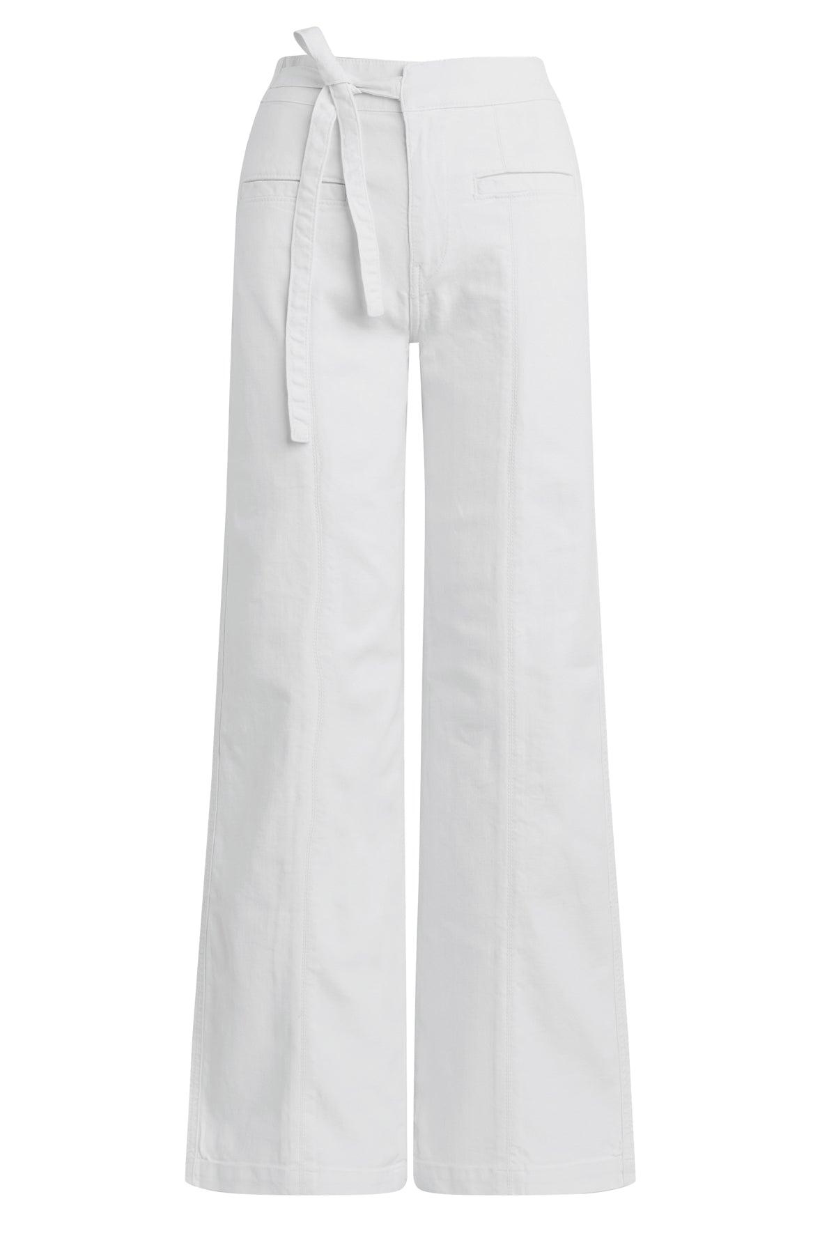 Tie Waist Pintucked Trouser Pant Female Product Image