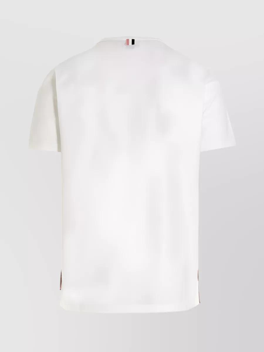 THOM BROWNE Oversized Pocket T-shirt Clothing In White Product Image