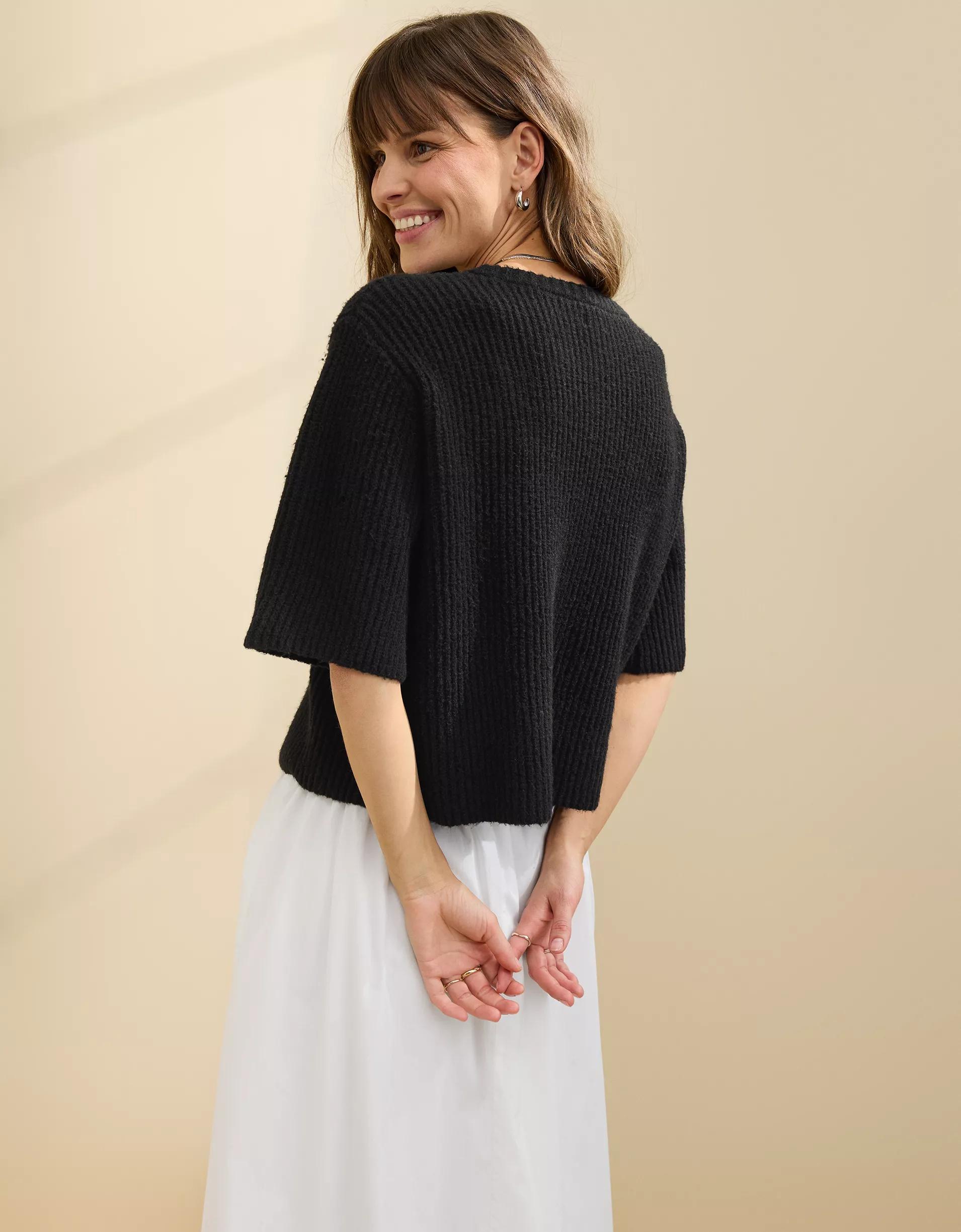 Aerie unREAL Short Sleeve Cardigan Product Image