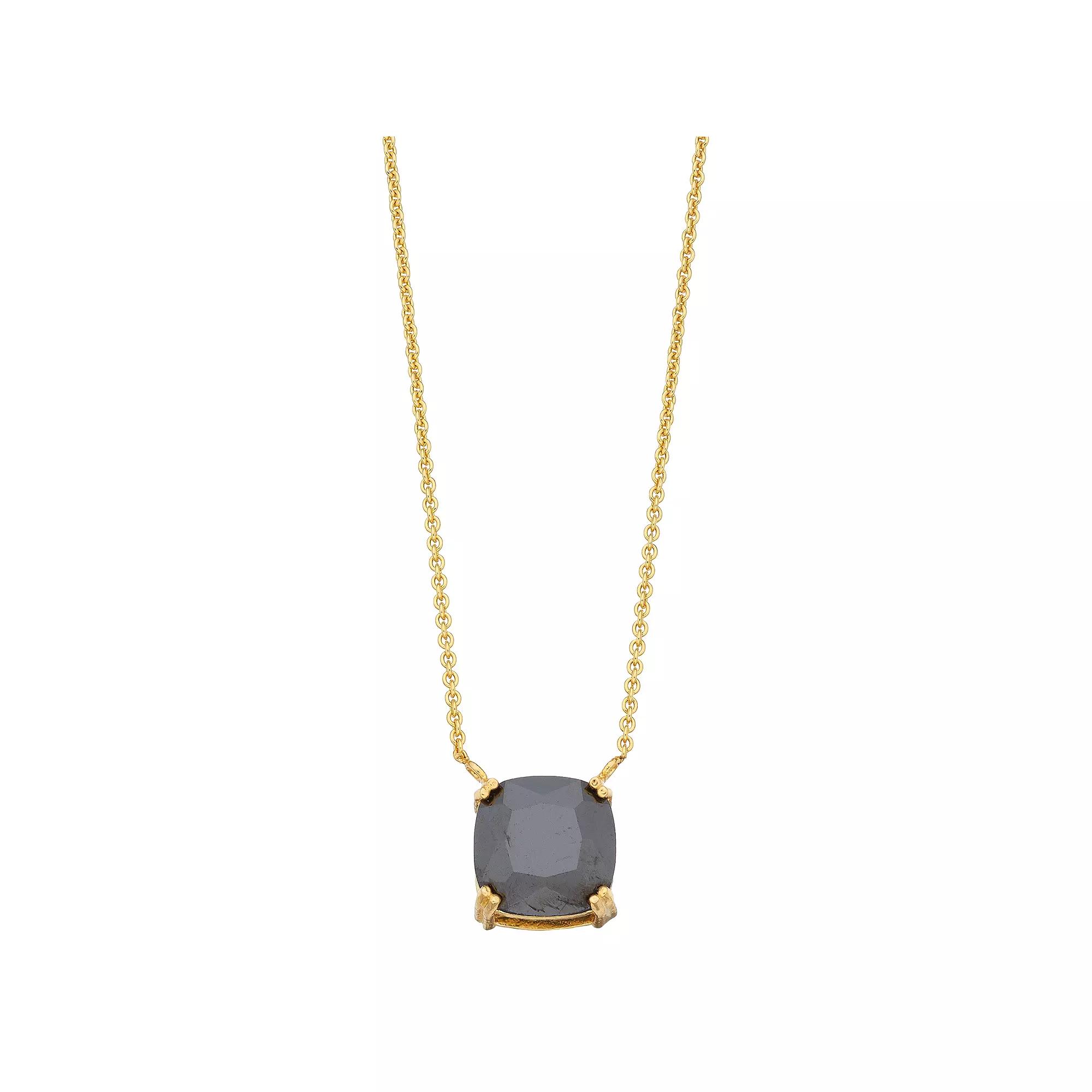 Aleure Precioso Sterling Silver Crystal Pendant Necklace, Women's, Size: 18", Silver Tone Clear Product Image