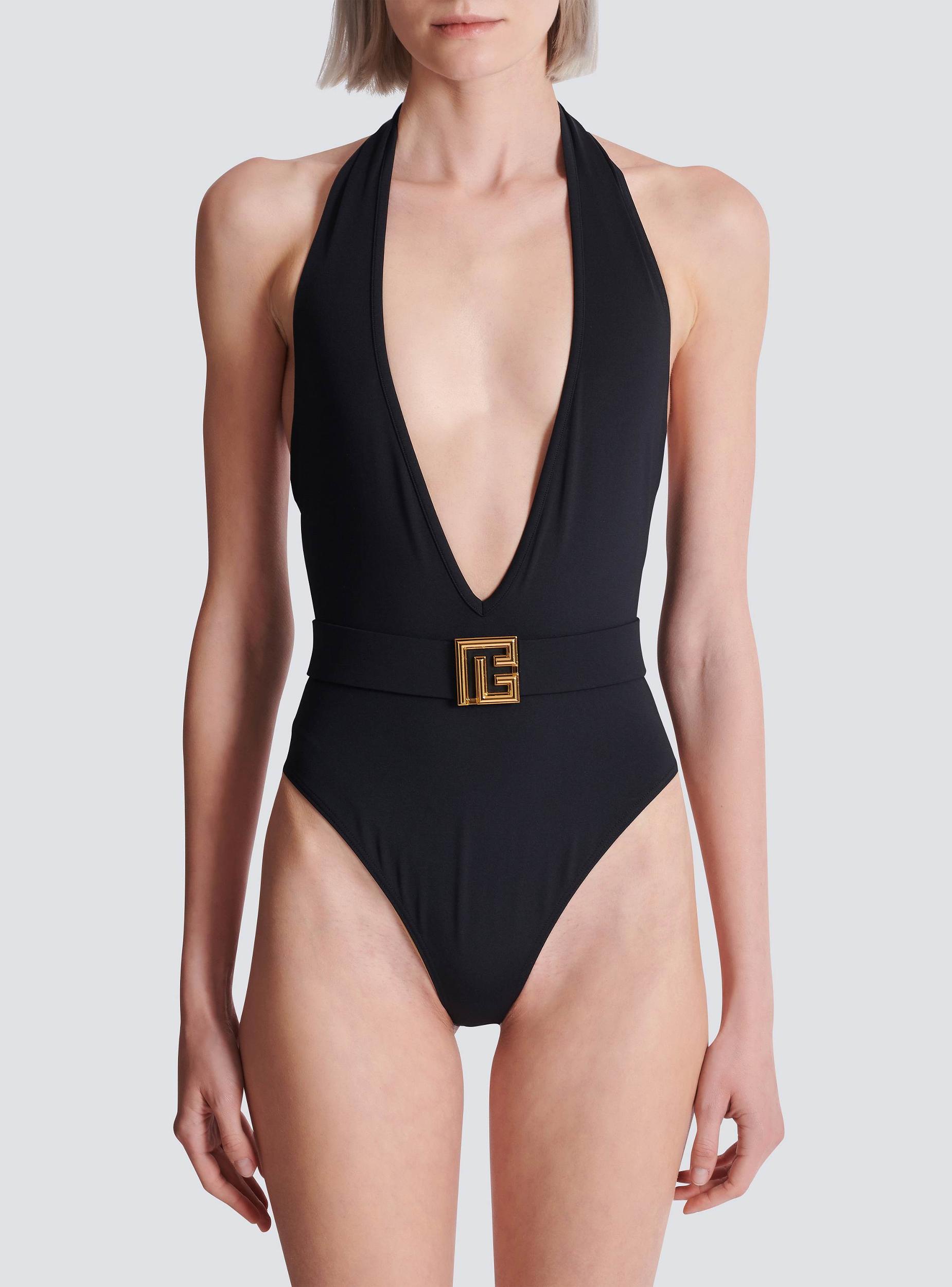 One-piece swimsuit with PB logo Product Image