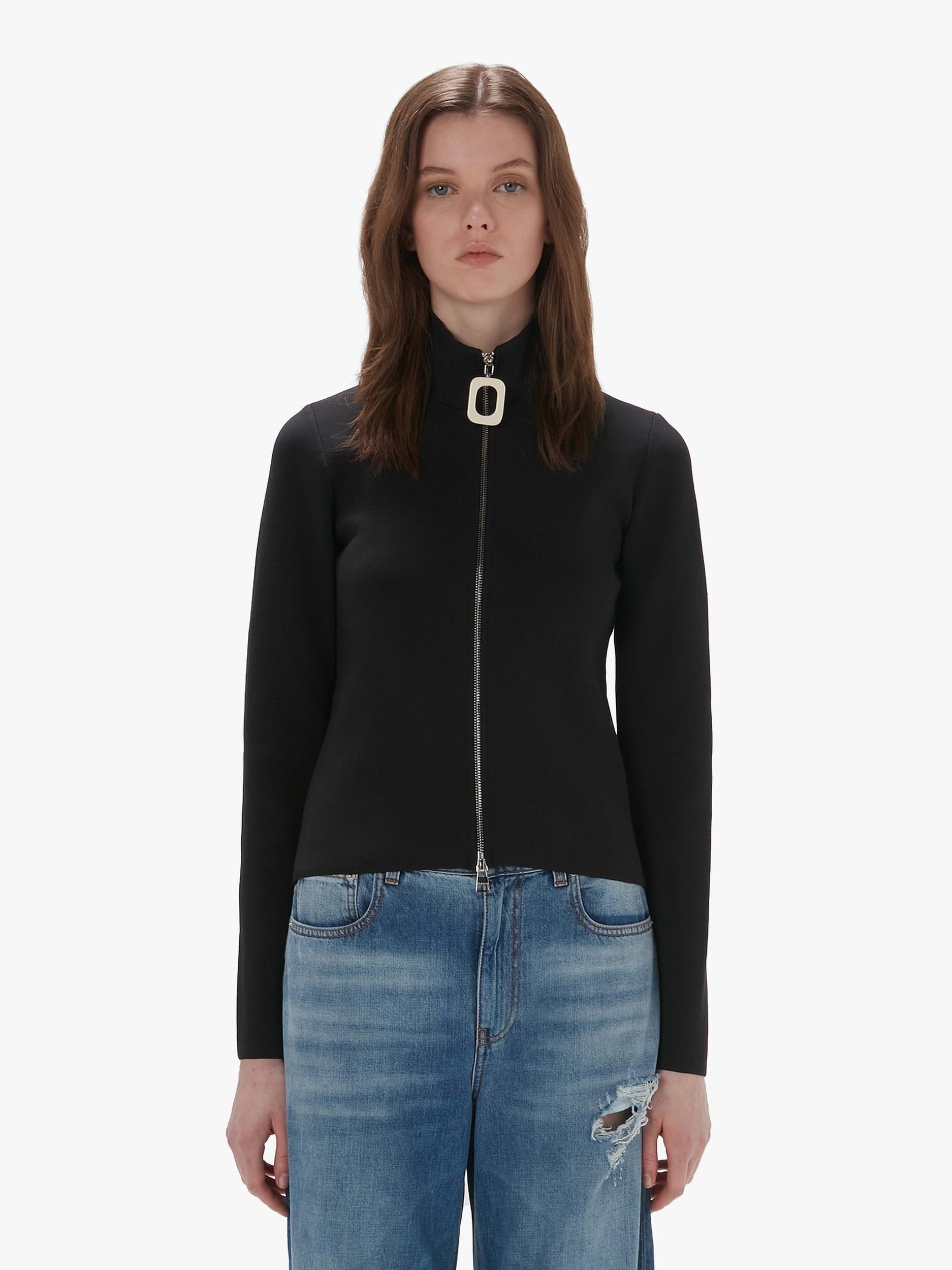 FITTED ZIP UP CARDIGAN Product Image