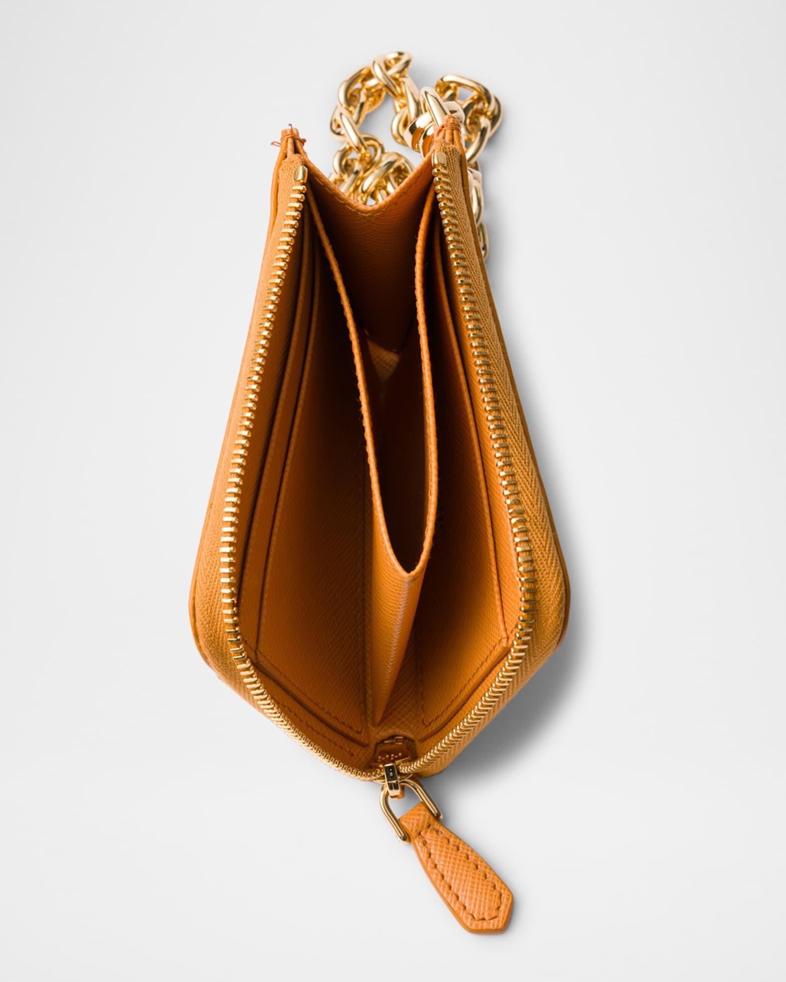 Small Saffiano Leather Zipper Wallet Product Image