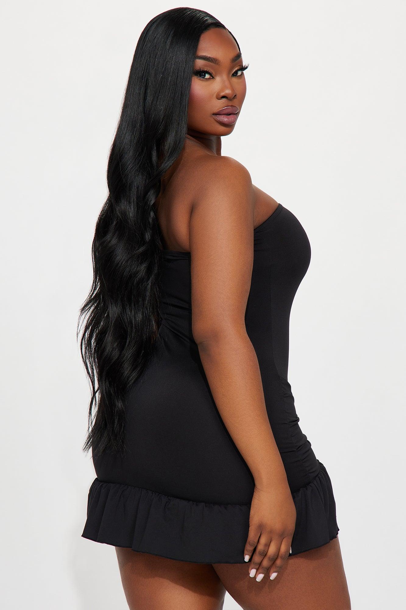 Mahlia Micro Mini Dress - Black Product Image