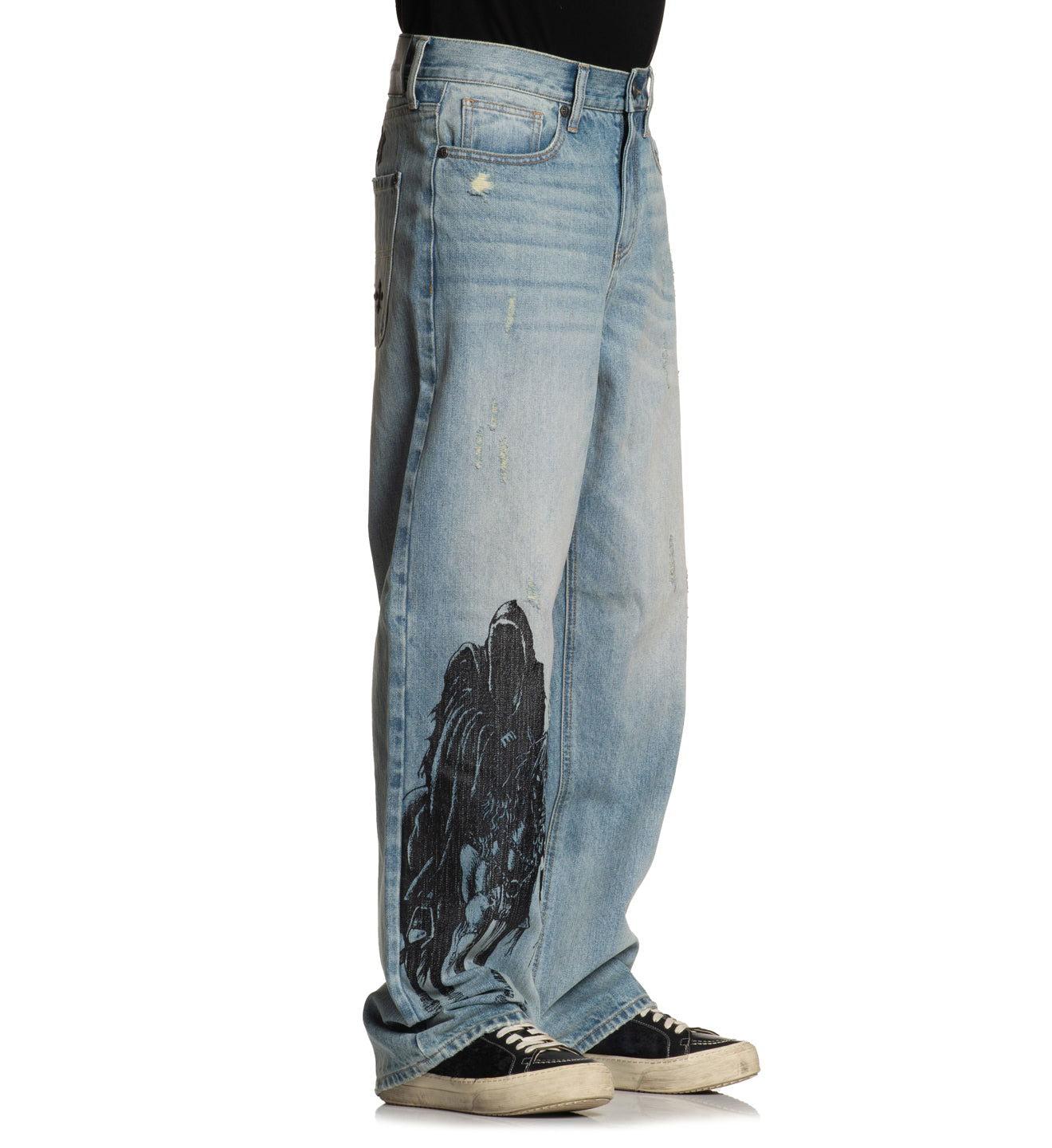 Wide Leg Binded Orion Jeans Male Product Image