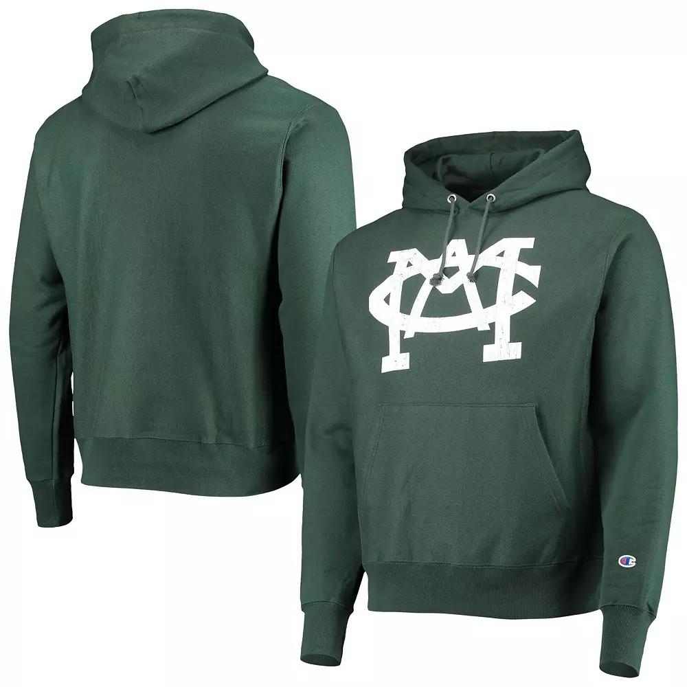 Men's Champion Green Michigan State Spartans Vault Logo Reverse Weave Pullover Hoodie,  Product Image