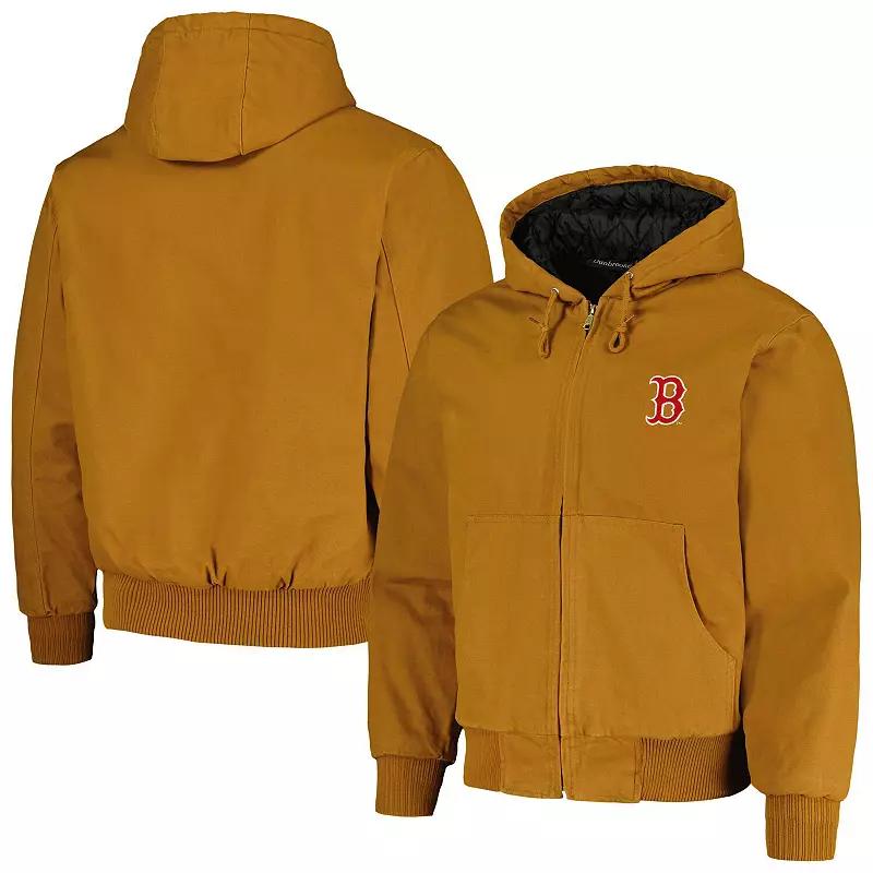 Men's Dunbrooke Brown Boston Red Sox Dakota Work Full-Zip Hoodie Jacket,  Product Image