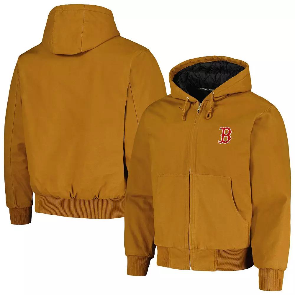 Men's Dunbrooke Brown Boston Red Sox Dakota Work Full-Zip Hoodie Jacket,  Product Image