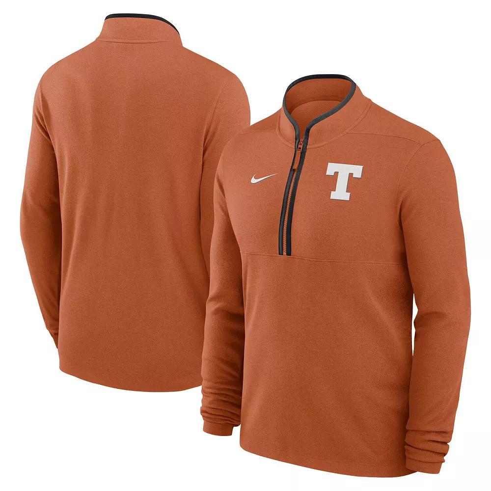 Men's Nike Texas Orange Texas Longhorns Baseball Logo Victory Performance Half-Zip Pullover,  Product Image