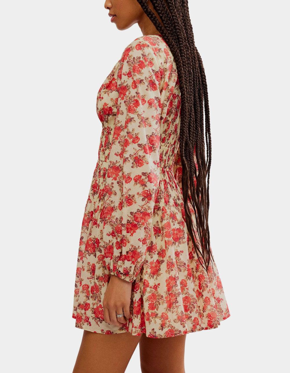 FREE PEOPLE Keep You Womens Mini Dress - RED COMBO Product Image