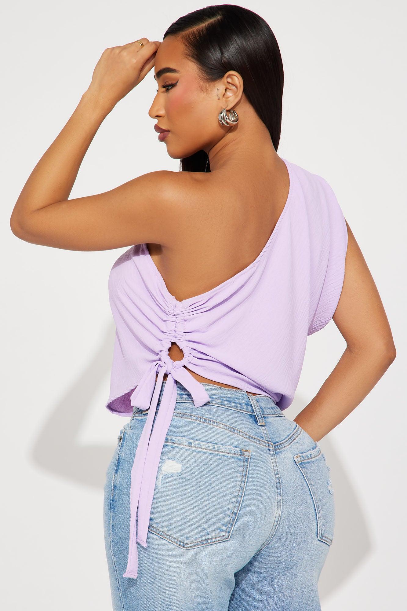 Sweetest Touch Blouse Top - Lavender Product Image