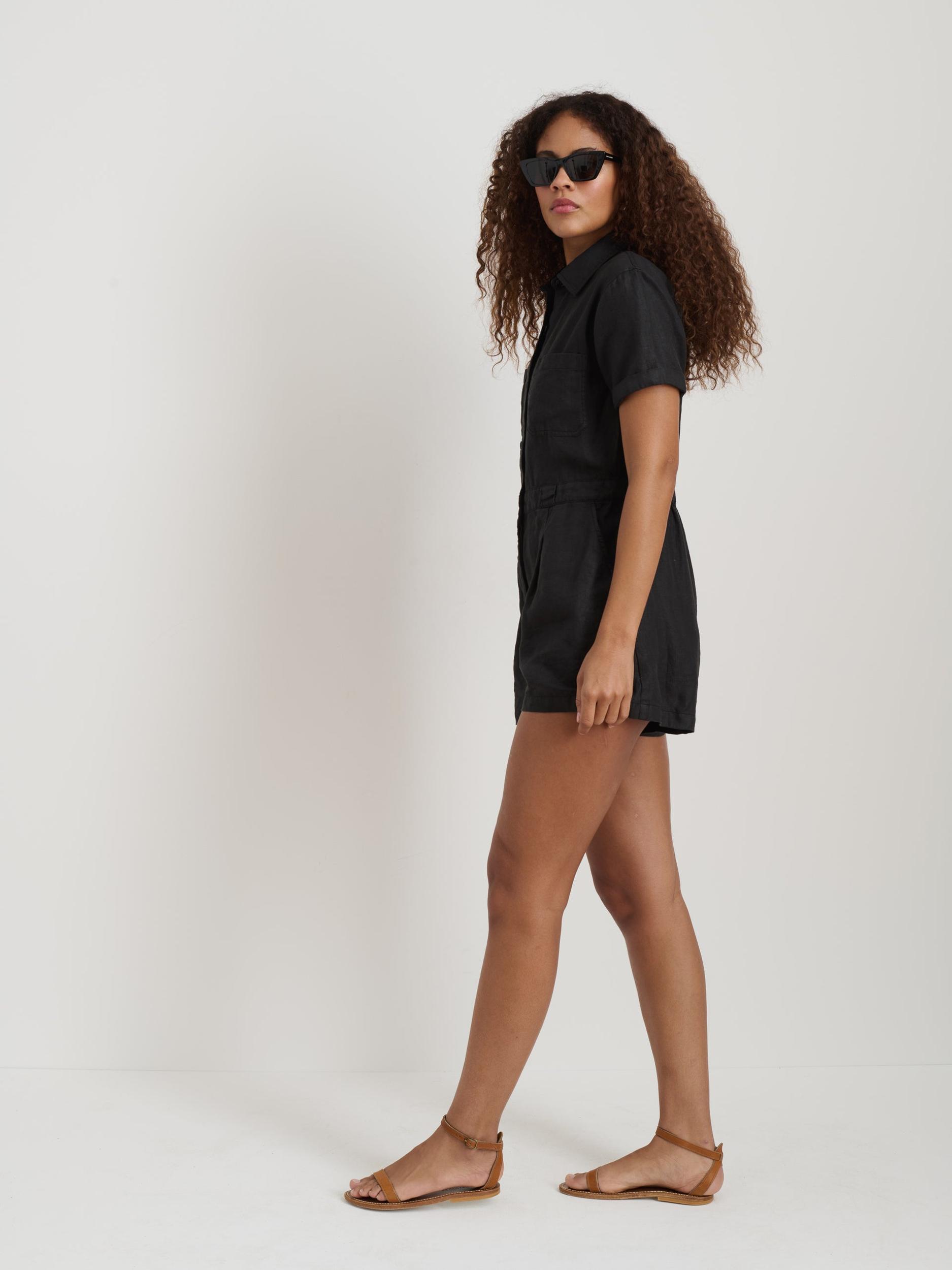 Cassi Romper In Linen Product Image