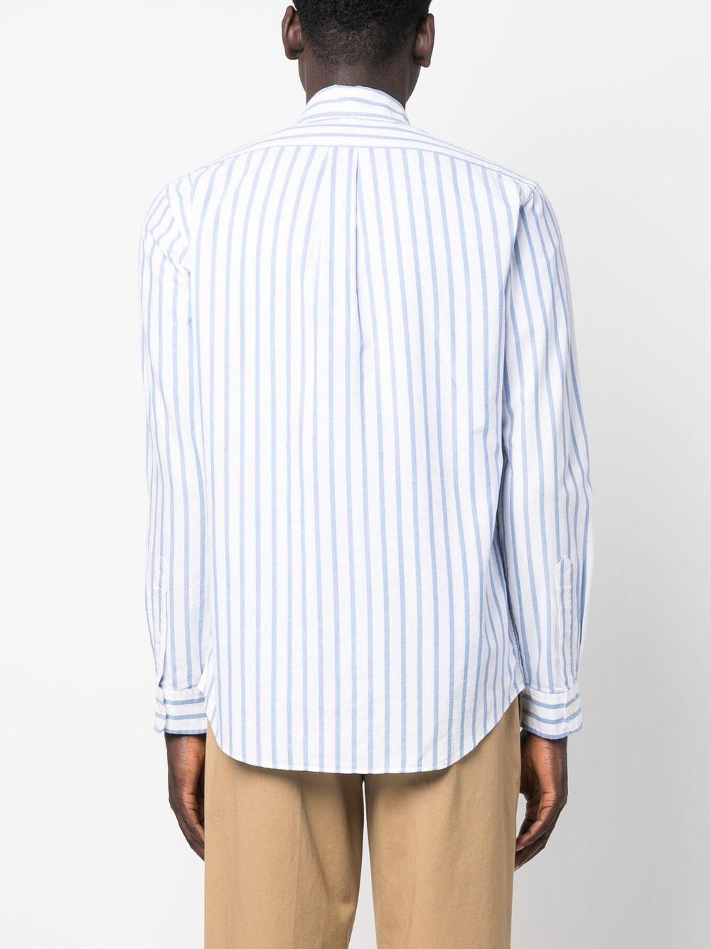 striped long-sleeve shirt Product Image