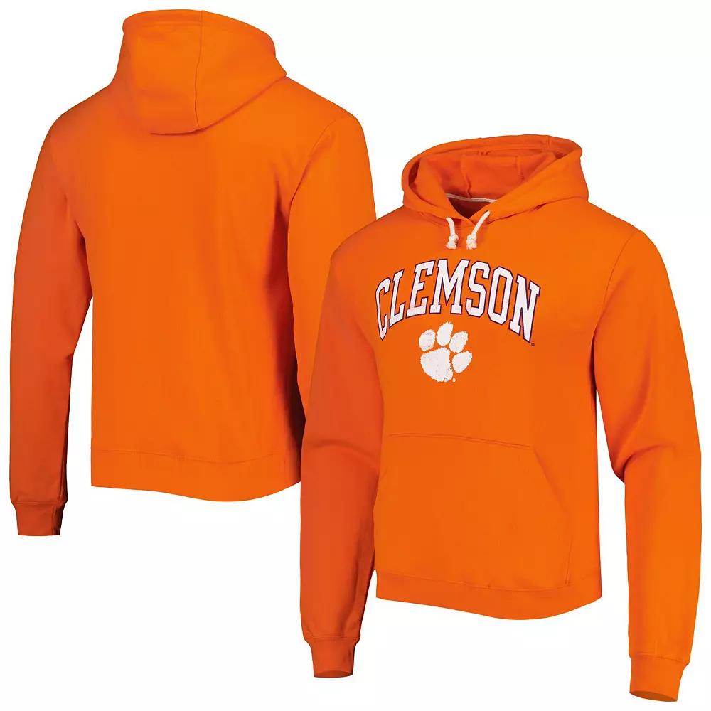 Men's League Collegiate Wear Orange Clemson Tigers Arch Essential Pullover Hoodie,  Product Image
