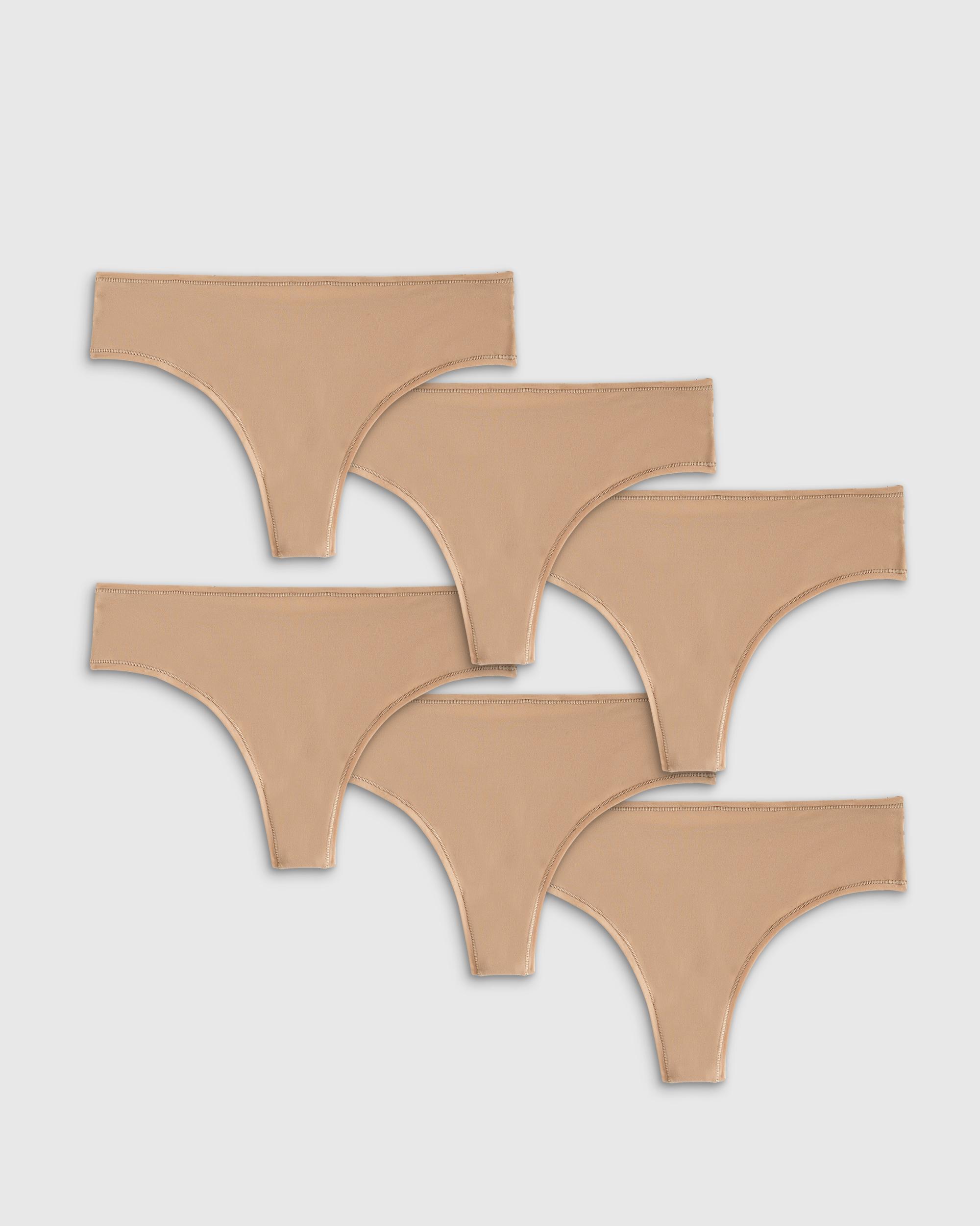 Quince | Women's Second Skin Thong Size XS, Nylon/Spandex Product Image
