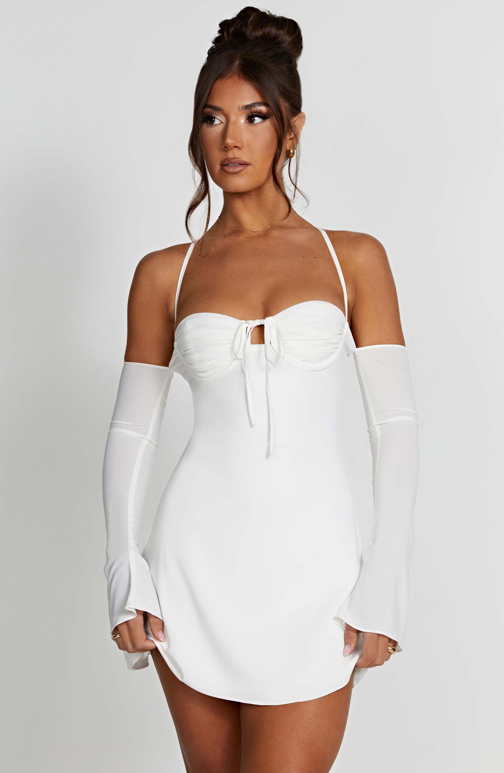 Fiona Mini Dress - Ivory Product Image
