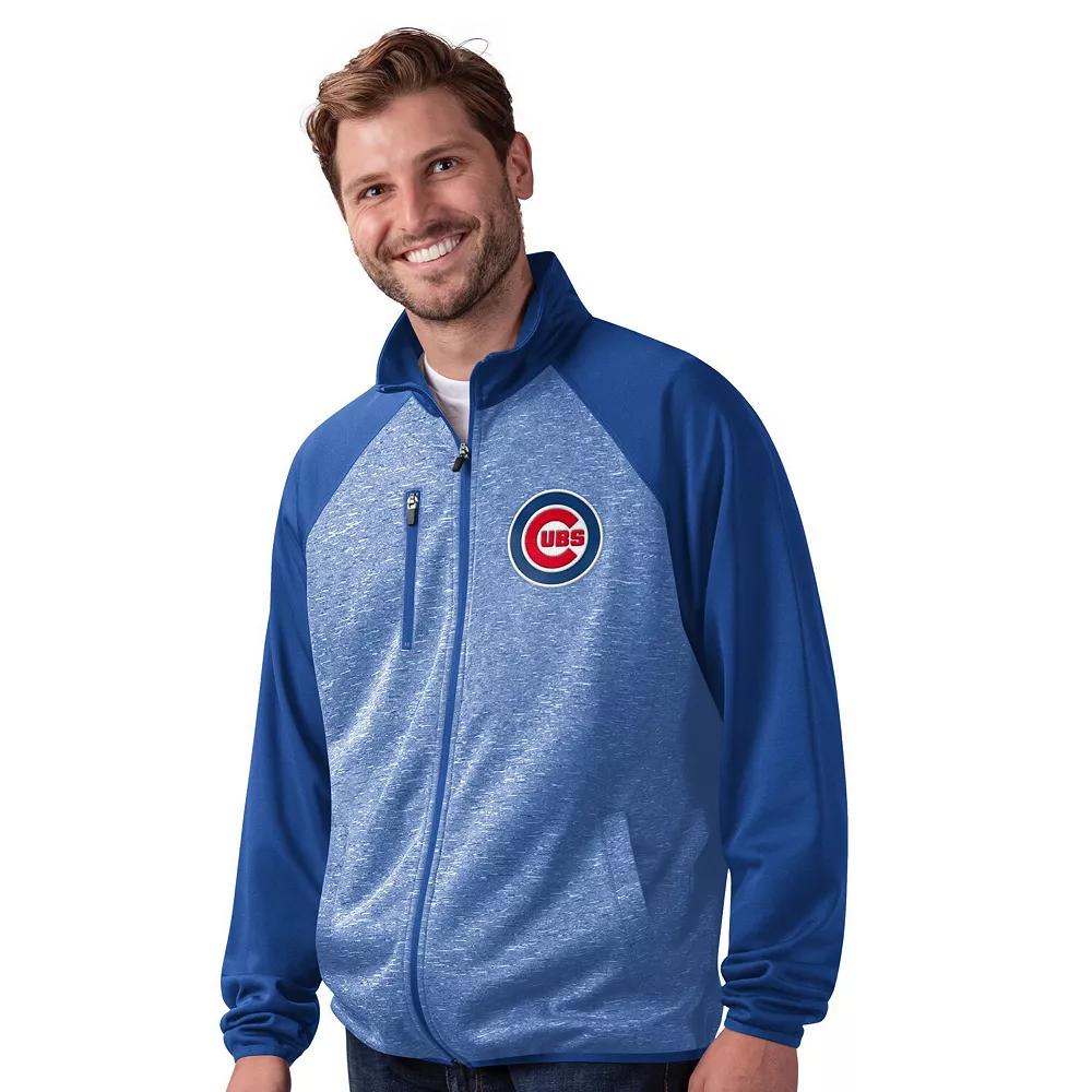 Men's G-III Sports by Carl Banks Royal Kansas City Royals Runners Raglan Full-Zip Track Jacket,  Product Image