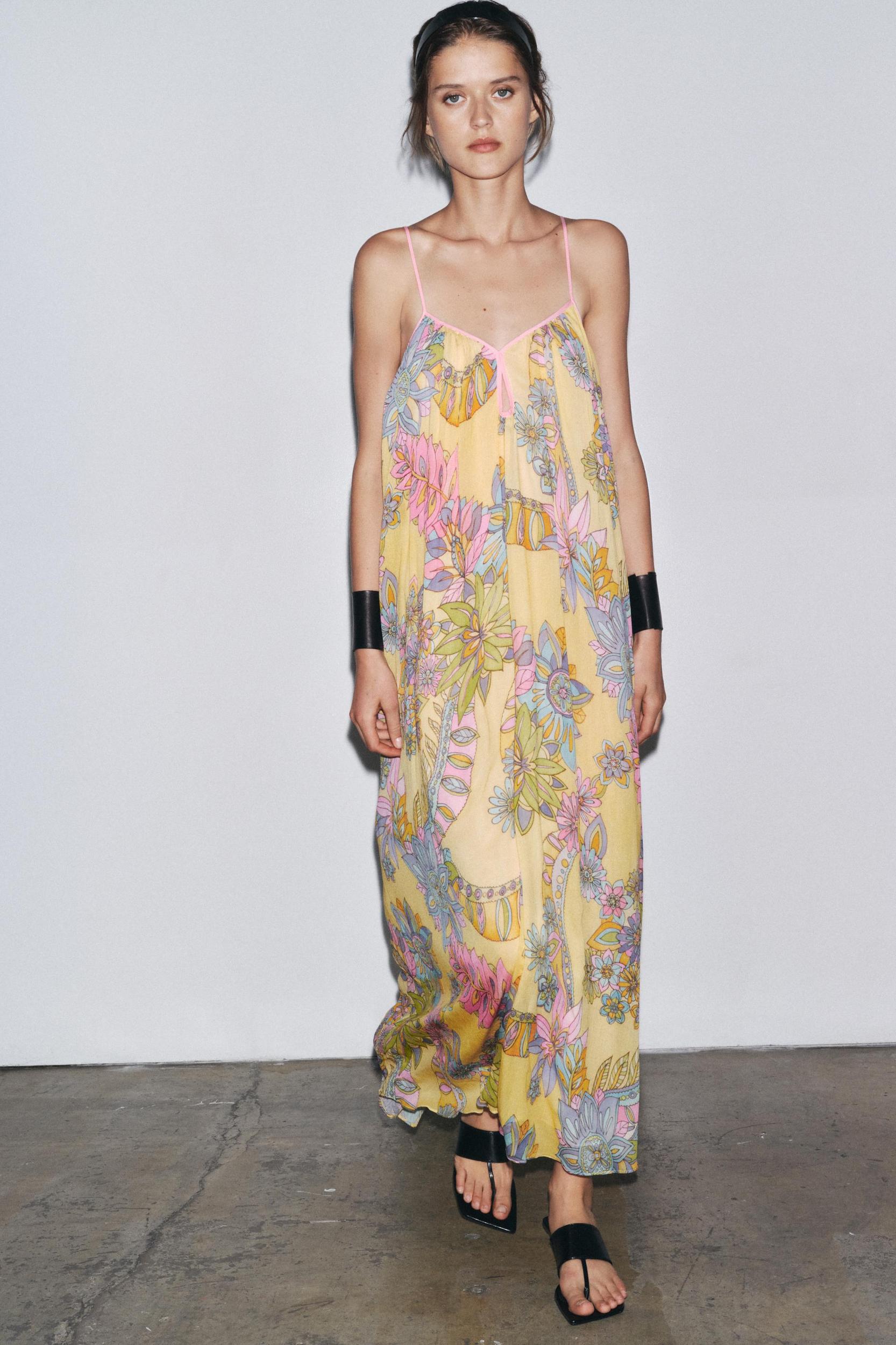 FLORAL PRINT DRESS ZW COLLECTION Product Image