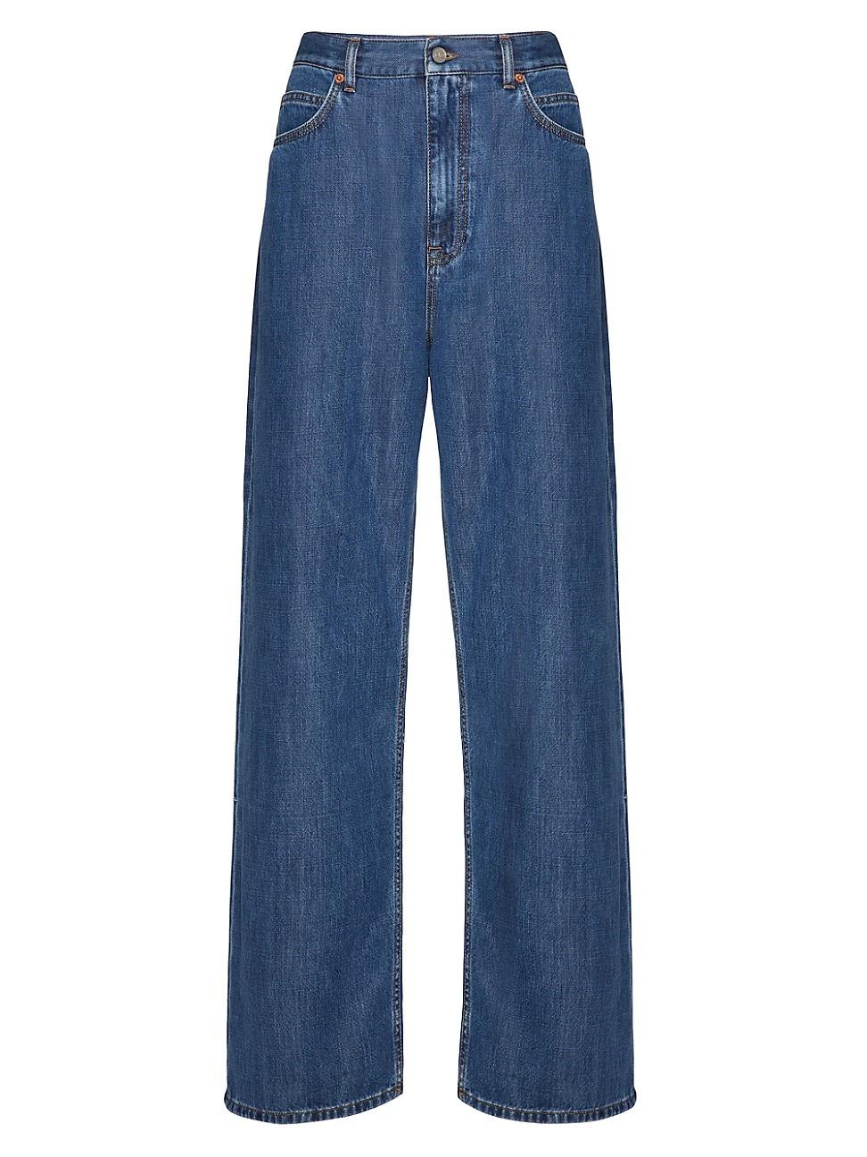 Womens Medio Denim Pants Product Image