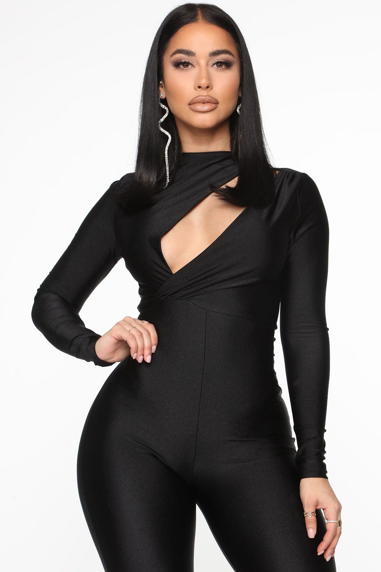Give Me Some More Jumpsuit - Black Product Image